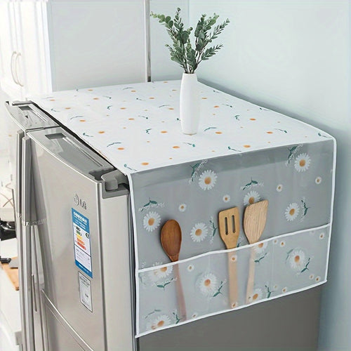 1 Set Dust Cover Refrigerator Storage Bag: Suitable for Refrigerator, Washing Machine, Desk- Multifunctional Home Organization Accessories, Household Single and Double Door Refrigerator Cover, Ideal Gift for Daily Use or Christmas Occasions